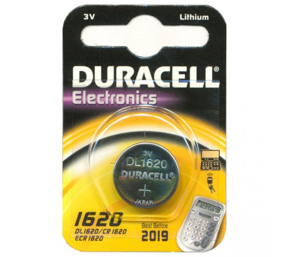 Elektronikos prekės. Elementai - baterijos. Baterijos ličio CR1620 3V Duracell 