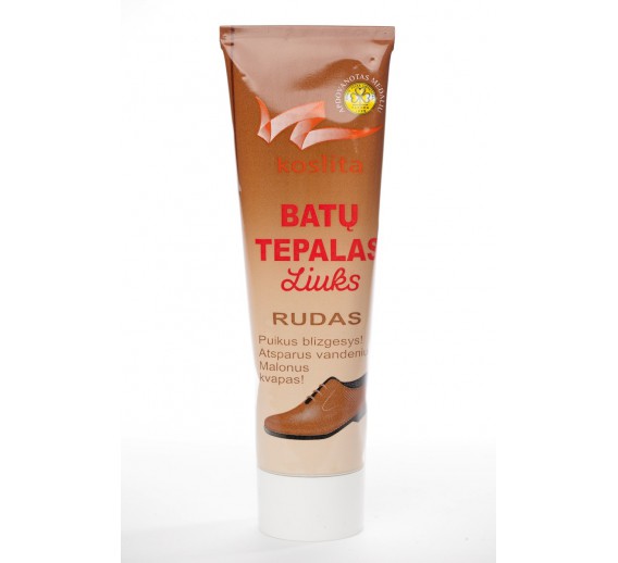 Batų tepalas Liuks rudas, 80g 