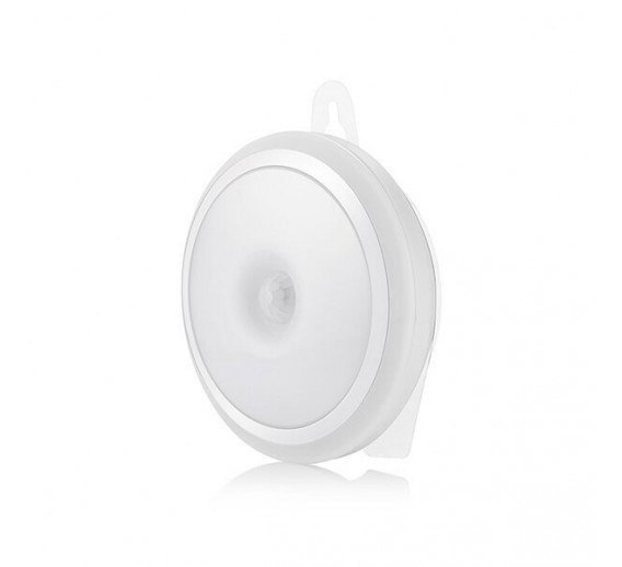 Apšvietimas. Sensoriniai šviestuvai. Belaidis šviestuvas su judesio davikliu, baltas, 0,5W, 4000K 