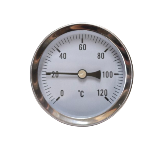 Šildymas ir vėdinimas. Šildymo sistemos detalės. Bimetalinis termometras D63 1/2