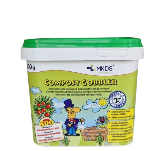 Sodo ir daržo prekės. Augalų apsaugos priemonės. Sodo priežiūros priemonės. Biologinė priemonė kompostavimui Compost Gobbler 500 g