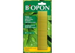 Sodo ir daržo prekės. Trąšos ir durpių substratai. Trąšos. Birios trąšos. Biopon trąšų lazdelės žaliems augalams, 30vnt