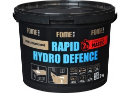 Statybinės medžiagos. Hidroizoliacinės medžiagos. Hidroizoliacinės mastikos ir mišiniai. Bituminė mastika FOME FLEX Rapid Hydro Defence 9 kg 