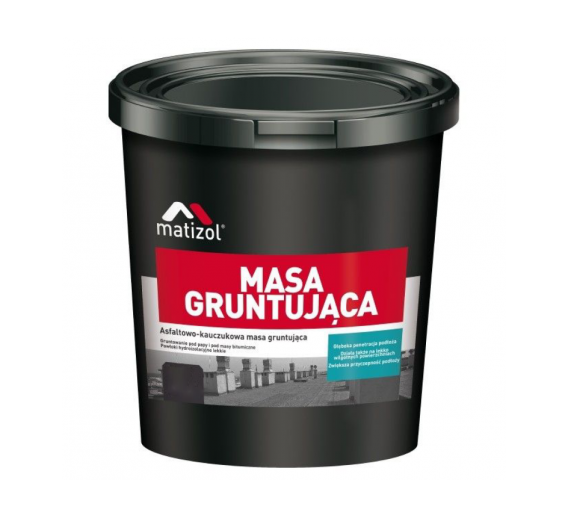 Dažai. Glaistas, gruntas, klijai, skiedikliai. Gruntai. Gruntas betonui, plokštėms. Bituminis gruntas MATIZOL, 9 kg 