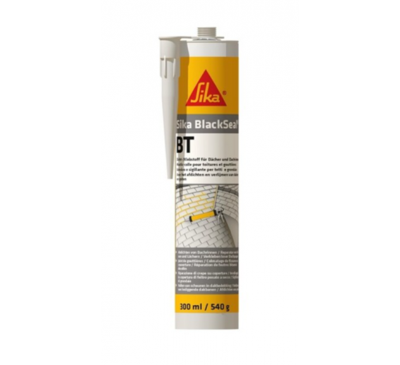 Vidaus apdailos prekės. Hermetikai, montavimo putos, sandarinimo juostos. Kiti hermetikai. Bituminis hermetikas Sika BlackSeal-BT 300ml 
