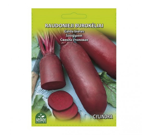 Sodo ir daržo prekės. Sėklos, daigyklos, durpinės tabletės. Burokėlių sėklos. Burokėliai Cylindra 10g 