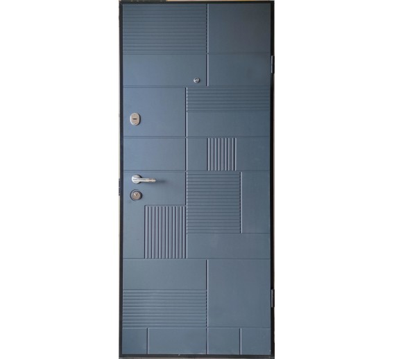 Vidaus apdailos prekės. Durys, spynos, rankenos. Durys. Lauko durys, buto durys. Buto durys ARMA T12.2-144, 860x2050 mm, grafito spalva 