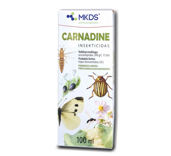 Sodo ir daržo prekės. Augalų apsaugos priemonės. Kitos augalų apsaugos priemonės. Carnadine insekticidas 100ml 