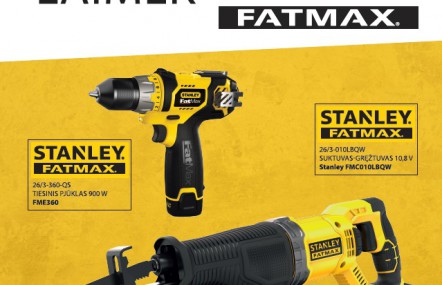 Laimėk Stanley FatMax įrankius!