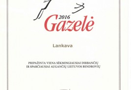 „METŲ GAZELĖ 2016“ apdovanojimai