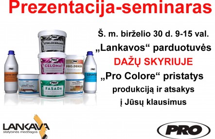 PRO seminaras - prezentacija