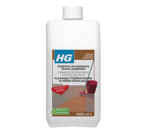 Švaros prekės. Buitinė chemija, valikliai. Cemento apnašų valiklis HG 1l
