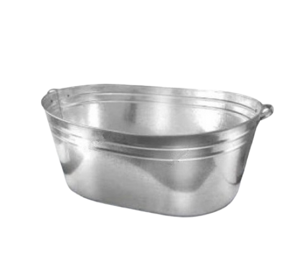 Namų apyvokos prekės. Švaros prekės. Kibirai, dubenys, šiukšliadėžės. Vonelės, dubenys, dėžutės. Cinkuota vonelė 100 l