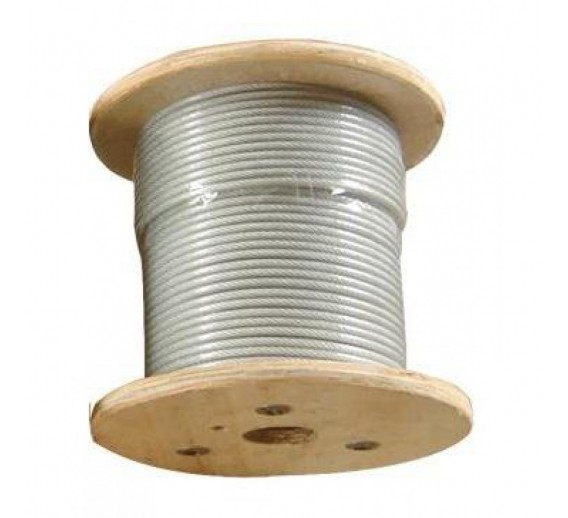 Metalų gaminiai . Plieninis lynas. Plastizuotas lynas. Cinkuotas plastizuotas lynas D 1/2 mm 