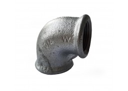 Santechnikos prekės. Vamzdynų sistemos. Vamzdžių sujungimo detalės. Cinkuoto ketaus jungtys. Cinkuoto ketaus alkūnės. Cinkuoto ketaus alkūnė 90 laipsnių, 3/4   v/v 