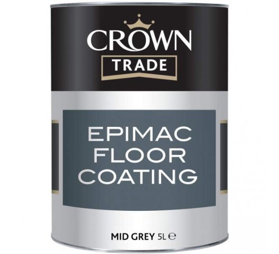 Dažai. Dažai, dažymo įrankiai, dažymo juostos. Grindų dažai. CROWN epoksidiniai grindų dažai EPIMAC floor paint 5l 