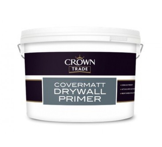 Dažai. Dažai, dažymo įrankiai, dažymo juostos. Specialios paskirties dažai. CROWN gruntas emulsiniams dažams drywall primer 10l 