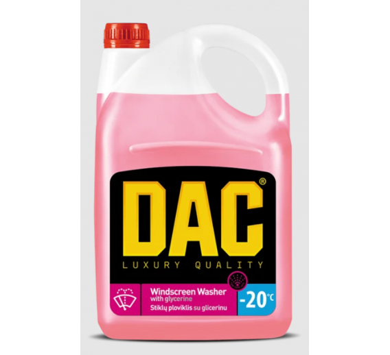 Darbo įrankiai. Prekės automobiliams. Automobilinė chemija. DAC stiklų ploviklis -20C 4l 