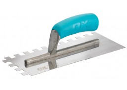 Dažai. Dažai, dažymo įrankiai, dažymo juostos. Dažymo ir glaistymo įrankiai. Glaistyklės. Dantyta glaistyklė 12 mm OX trade T535112 