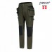 Darbo saugos prekės. Darbo drabužiai. Kelnės, bridžai. Darbo kelnės Pesso Jupiter Fit Slim, Olive green pristatymas