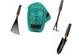 Sodo ir daržo prekės. Sodo ir daržo inventorius, įrankiai. Sodo ir daržo įrankiai. Kastuvai, semtuvai, šakės. Daržininko rinkinys