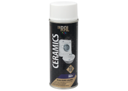 Dažai aerozoliniai INRAL Ceramics balti blizgūs 400ml 