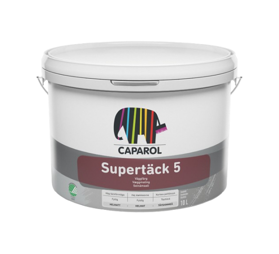 Dažai. Dažai, dažymo įrankiai, dažymo juostos. Lubų dažai. Dažai CAPAROL Supertack 5 Base A 9,5l