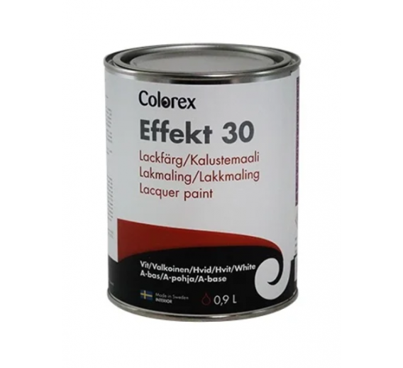 Dažai. Dažai, dažymo įrankiai, dažymo juostos. Emaliniai dažai. Dažai Effekt 30 COLOREX bazė A 0,9l 