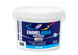 Dažai. Dažai, dažymo įrankiai, dažymo juostos. Emaliniai dažai. Dažai Enamel Aqua Universal matiniai raudoni 2,7l 