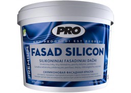 Dažai. Dažai, dažymo įrankiai, dažymo juostos. Fasadiniai dažai. Dažai FASAD SILICON 10l 