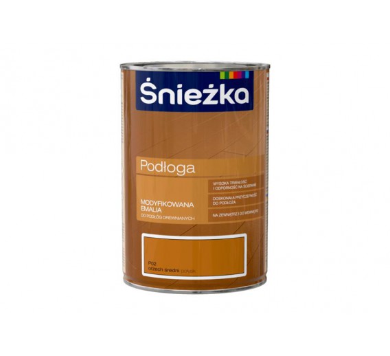 Dažai. Dažai, dažymo įrankiai, dažymo juostos. Emaliniai dažai. Dažai grindims SUPERMAL P P02 vidutinis riešutas 1l 