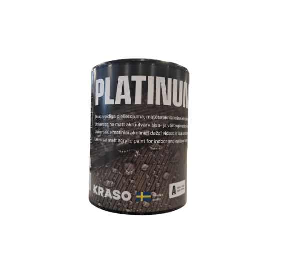 Dažai. Dažai, dažymo įrankiai, dažymo juostos. Vandeniniai dažai. Dažai Hagmans nordic Platinum bazė A 0,9l