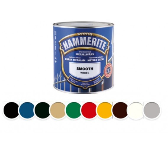 Dažai HAMMERITE SMOOTH 250ml auksinė 