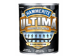 Dažai. Dažai, dažymo įrankiai, dažymo juostos. Metalo dažai. Dažai HAMMERITE ULTIMA MATT juoda 2,2L