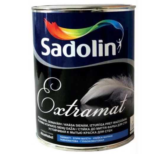Dažai. Dažai, dažymo įrankiai, dažymo juostos. Vandeniniai dažai. Dažai INOVA Extramat Sadolin wo 1l 