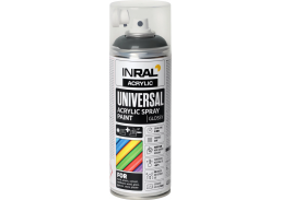 Dažai. Dažai, dažymo įrankiai, dažymo juostos. Aerozoliniai dažai, lakas, gruntas. Dažai INRAL Acrylic Universal RAL7016 blizgi 400ml 