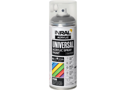 Dažai. Dažai, dažymo įrankiai, dažymo juostos. Aerozoliniai dažai, lakas, gruntas. Dažai INRAL Acrylic Universal RAL7046 blizgi 400ml 