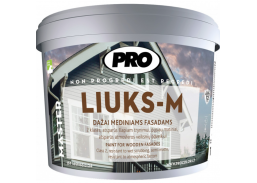 Dažai. Medienos apsaugos ir dekoravimo priemonės. Medienos dažai ir dažyvės. Dažai medienai. Dažai LIUKS-M mediniams fasadams žalia 10l