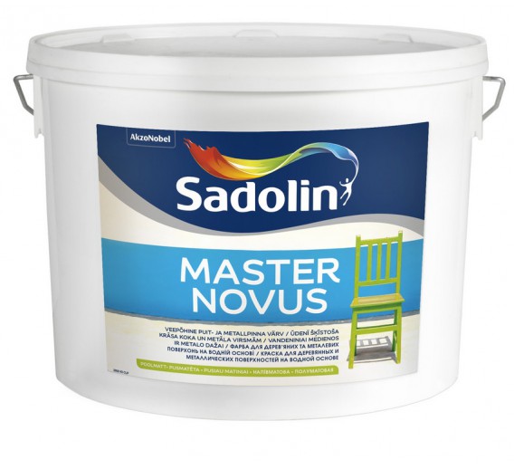 Dažai. Dažai, dažymo įrankiai, dažymo juostos. Vandeniniai dažai. Dažai MASTER NOVUS 15 BW 10l 