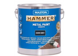 Dažai metalui MASTON Smooth Hammer tamsi pilka sp. 2,5l 