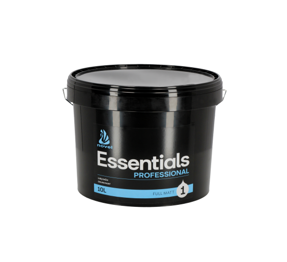 Dažai. Dažai, dažymo įrankiai, dažymo juostos. Lubų dažai. Dažai Novel Essentials Professional 1, balti, 10L 