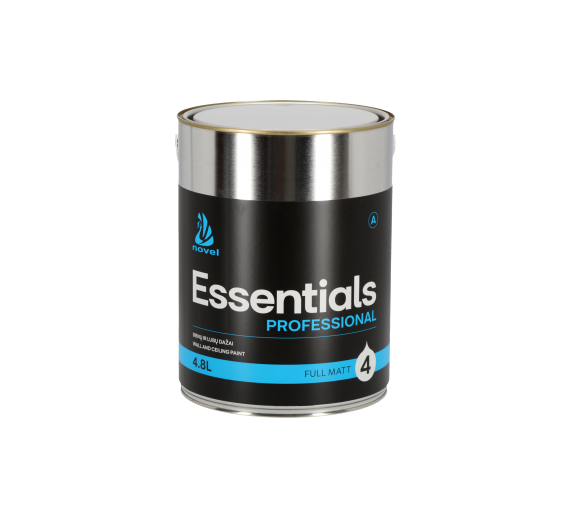 Dažai. Dažai, dažymo įrankiai, dažymo juostos. Vandeniniai dažai. Dažai Novel Essentials Professional 4, 4.8L 