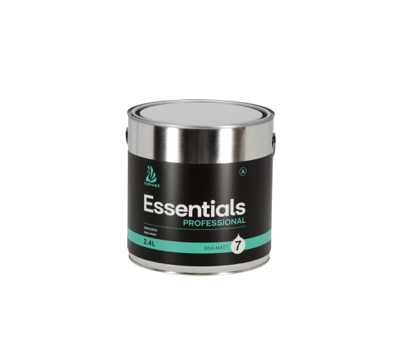 Dažai. Dažai, dažymo įrankiai, dažymo juostos. Vandeniniai dažai. Dažai Novel Essentials Professional 7, 2.4L 