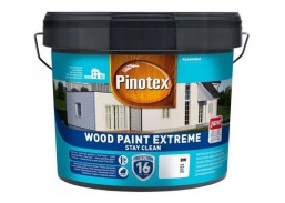 Dažai. Medienos apsaugos ir dekoravimo priemonės. Medienos dažai ir dažyvės. Dažai medienai. Dažai Pinotex Wood Paint Extreme BW 10l 