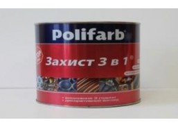 Dažai POLIFARB 3in1 smooth RAL6005, 0,9 kg. 