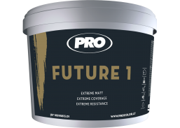 Dažai. Dažai, dažymo įrankiai, dažymo juostos. Vandeniniai dažai. Dažai PRO FUTURE 1 0.9l 
