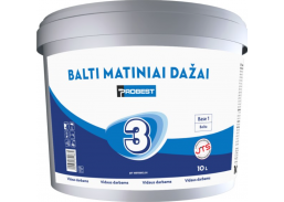 Dažai. Dažai, dažymo įrankiai, dažymo juostos. Vandeniniai dažai. Dažai PROBEST 3, 10l 