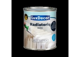 Dažai. Dažai, dažymo įrankiai, dažymo juostos. Specialios paskirties dažai. Dažai radiatoriams LUXDECOR Primacol Balti 400ml 