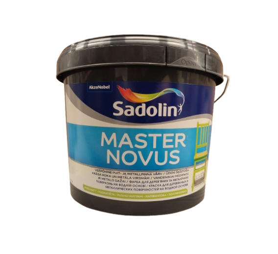 Dažai. Medienos apsaugos ir dekoravimo priemonės. Medienos dažai ir dažyvės. Dažai medienai. Dažai Sadolin MASTER NOVUS 15 2.5l 