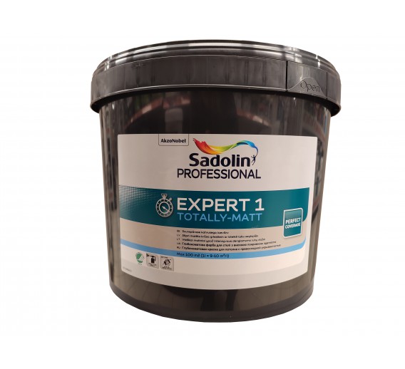 Dažai. Dažai, dažymo įrankiai, dažymo juostos. Lubų dažai. Dažai Sadolin PROFESSIONAL Expert 1 10l 